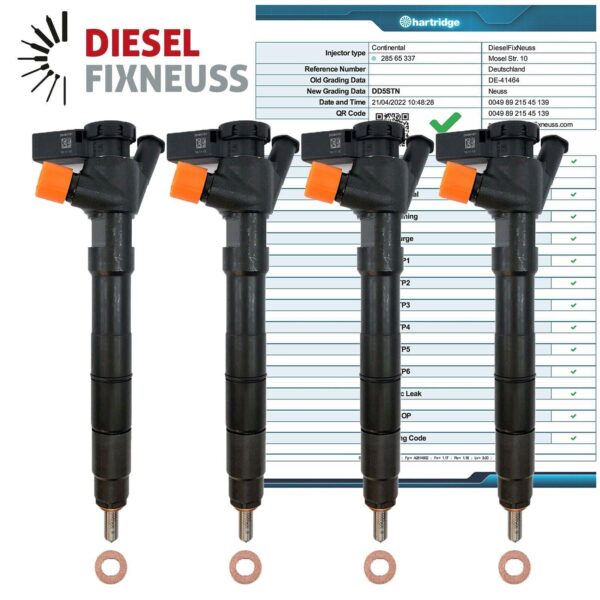 allhues 4x Fuel Injectors for 2.0 TDI Diesel Engine – Fits Transporter & Crafter - Image 2