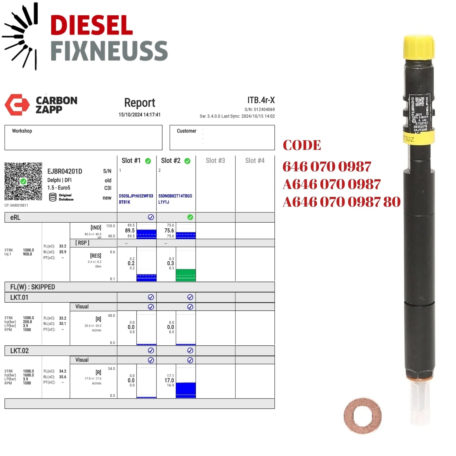 allhues Diesel Injector for C-Class & E-Class 2.2L Engines – High-Precision Replacement - Image 2